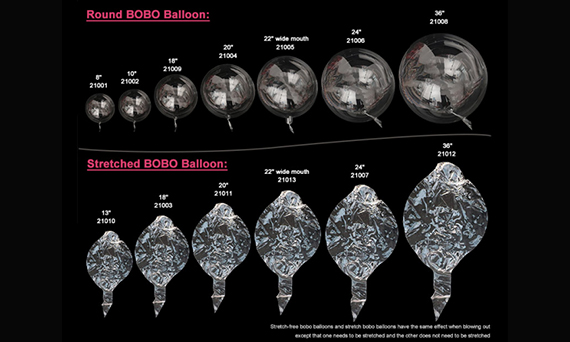 Istruzioni per l'uso dei palloncini Bobo