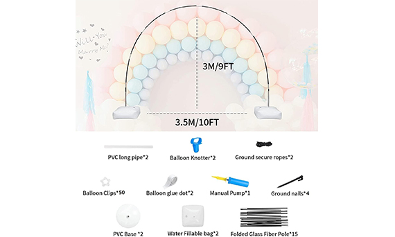 Set arco per palloncini per spedizione