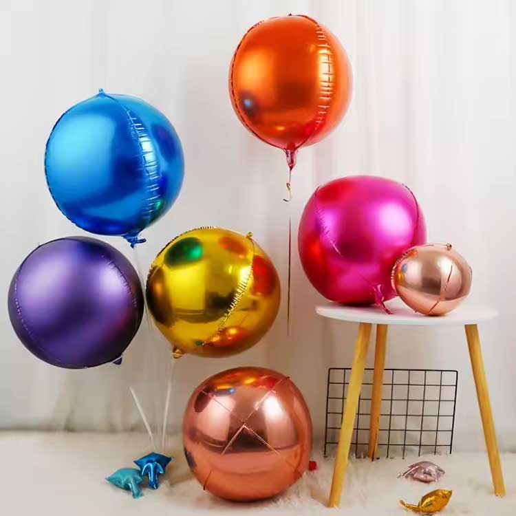 Palloncino Foil Rotondo Colorato 4D