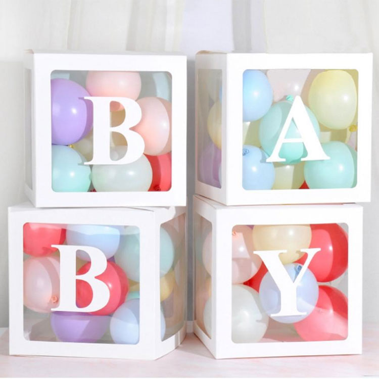 Scatole Per Baby Shower Con Lettere