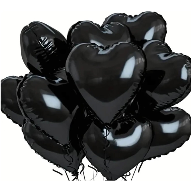 Palloncini a cuore nero