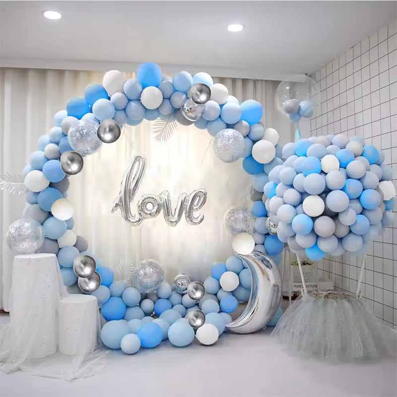 Kit arco di ghirlanda blu a palloncino
