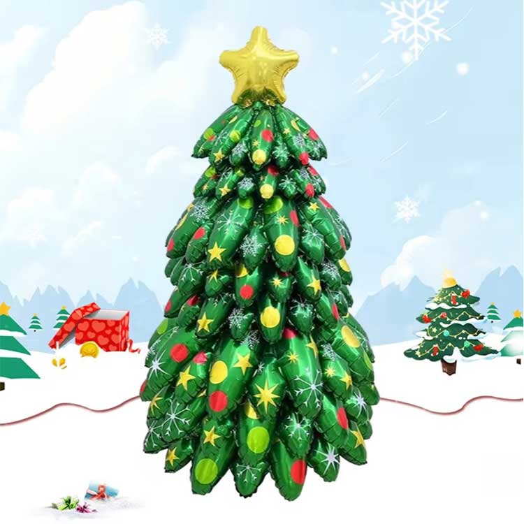 Palloncino foil stand up per albero di Natale