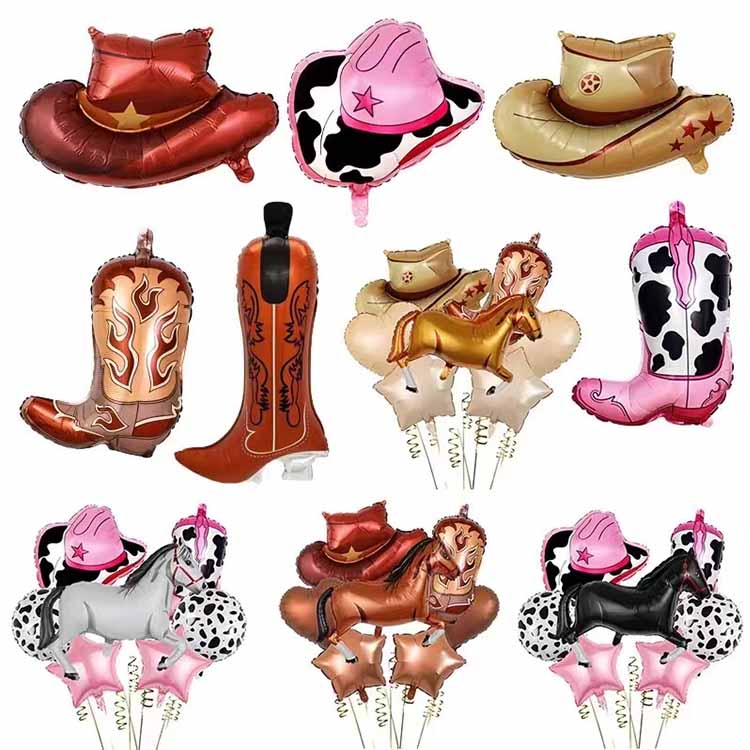 Palloncini foil a tema cowboy