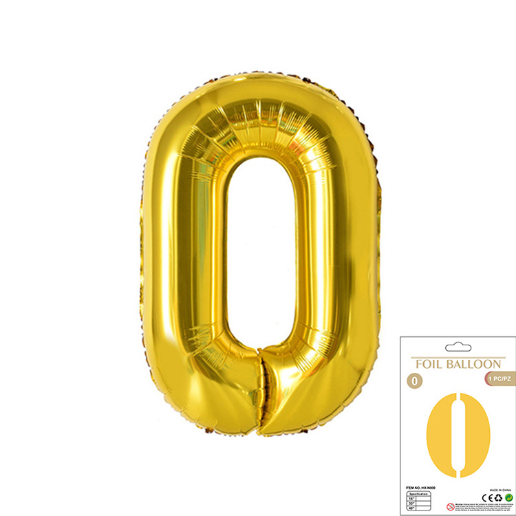 Palloncini foil personalizzati con numero di carta