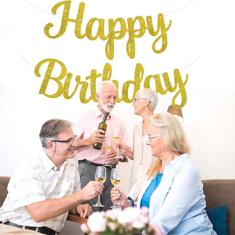 Banner di bandiera di buon compleanno