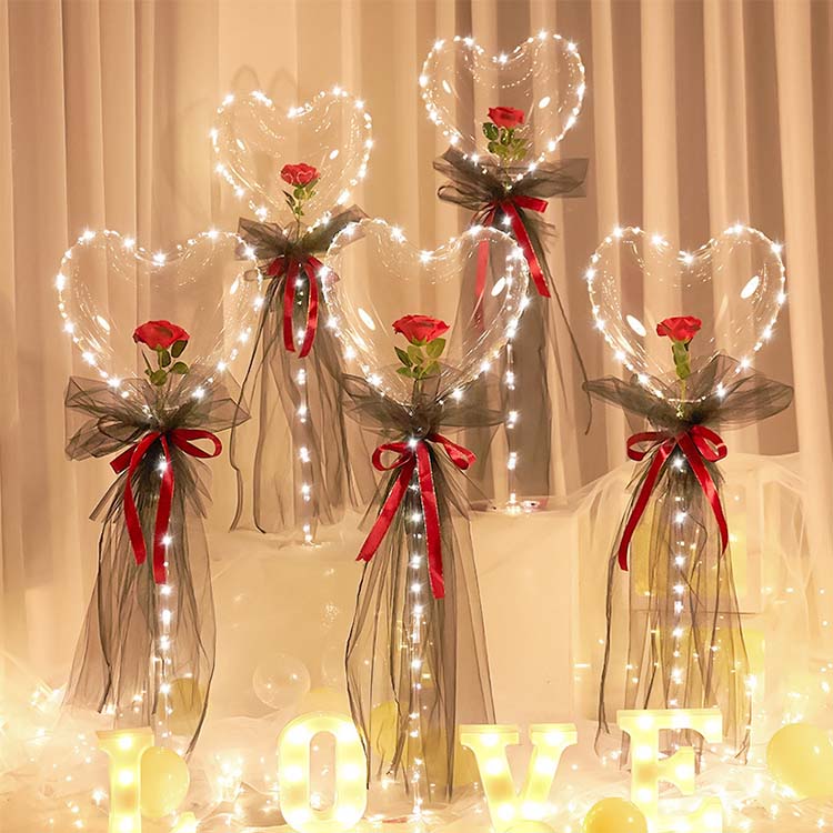 Set di rose Bobo a forma di cuore