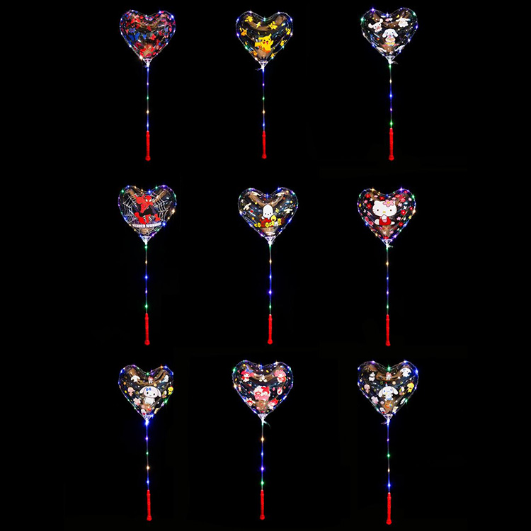 Palloncini Bobo stampati a forma di cuore