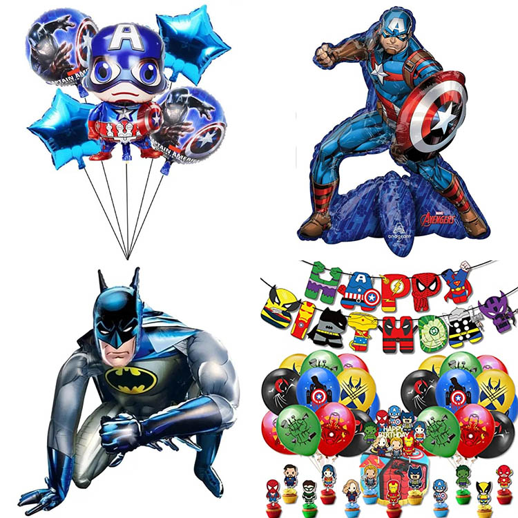 Superhero foil balloons