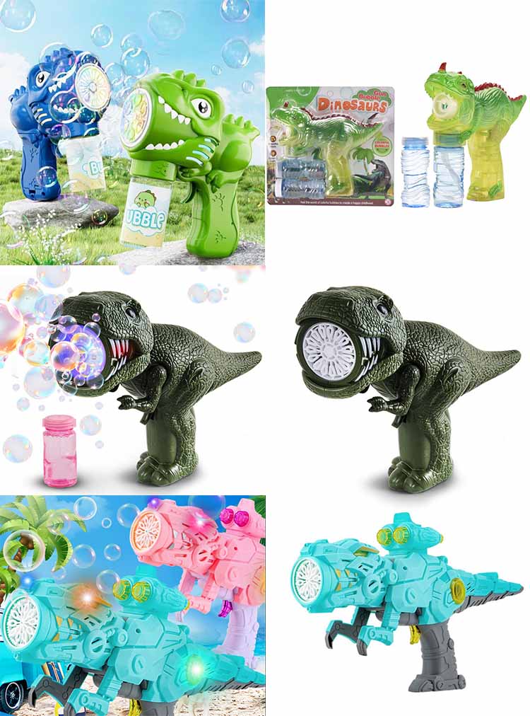 Dinosaur bubble machine