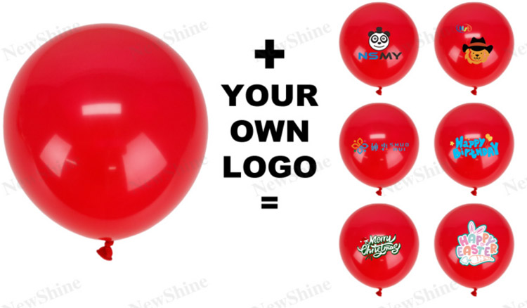 Personalized Printed Latex Balloons