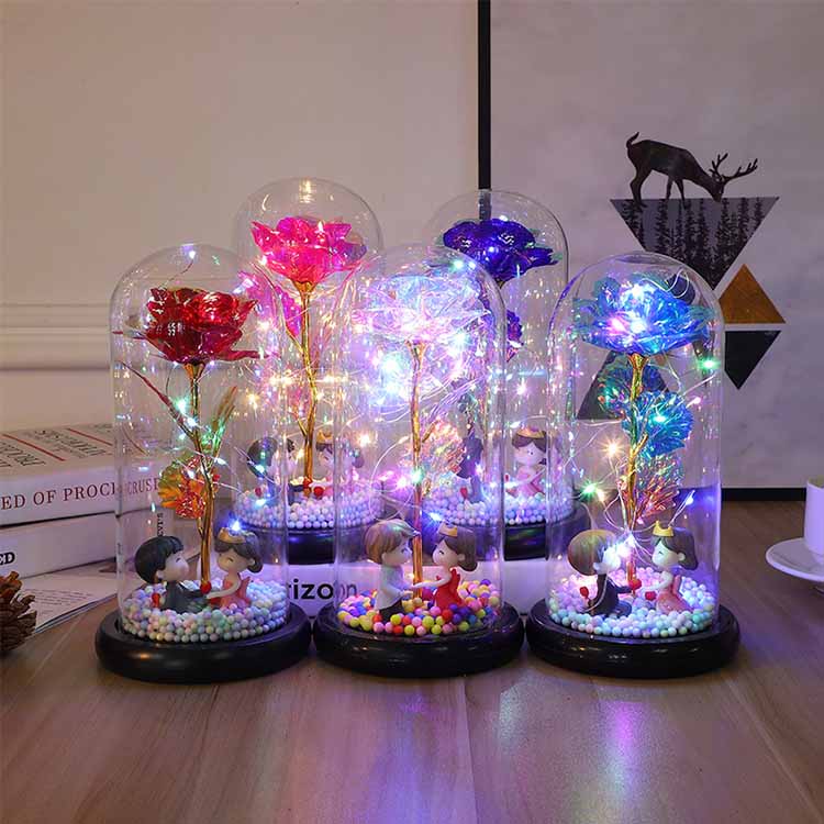 LED 24K Rosone in vetro