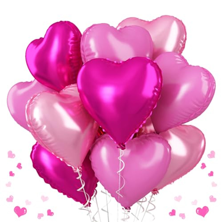 Palloncini a cuore rosa