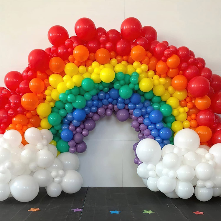 Kit arco ghirlanda di palloncini arcobaleno