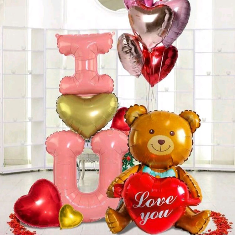 Set di palloncini foil romantici
